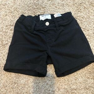 Black Cuffed Shorts